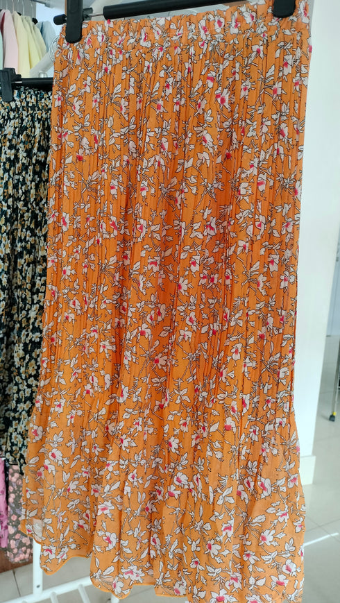 Chiffon Floral Printed Skirts
